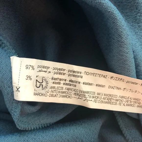 πΎHPπΎZara Blue Textured Short Sleeve Dress Size XL NWOT - Picture 9 of 11